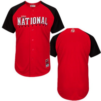 Men's National League Blank 2015 MLB All-Star Red Jersey