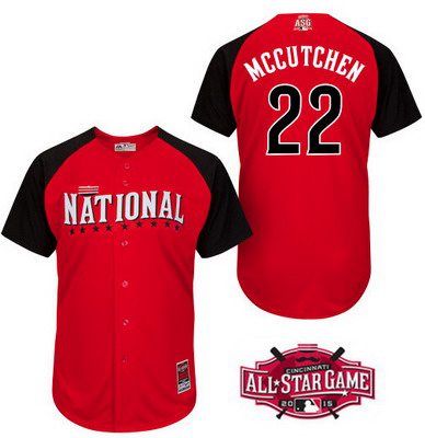 Men's National League Pittsburgh Pirates #22 Andrew McCutchen 2015 MLB All-Star Red Jersey