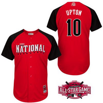 Men's National League San Diego Padres #10 Justin Upton 2015 MLB All-Star Red Jersey