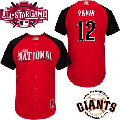 Men's National League San Francisco Giants #12 Joe Panik 2015 MLB All-Star Red Jersey