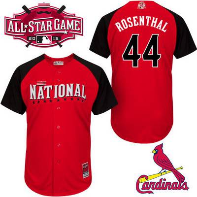 Men's National League St. Louis Cardinals #44 Trevor Rosenthal 2015 MLB All-Star Red Jersey