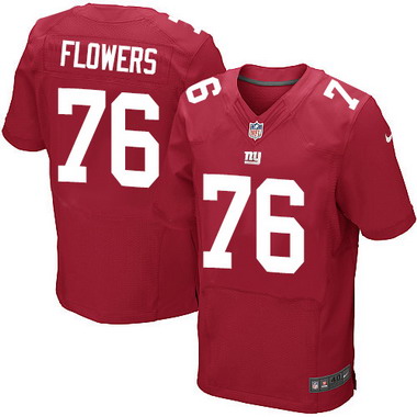 Men's New York Giants #76 Ereck Flowers Red Alternate NFL Nike Elite Jersey