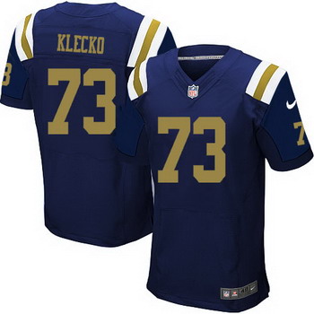 Men's New York Jets #73 Joe Klecko Navy Blue Alternate NFL Nike Elite Jersey