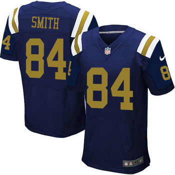 Men's New York Jets #84 Devin Smith Navy Blue Alternate NFL Nike Elite Jersey