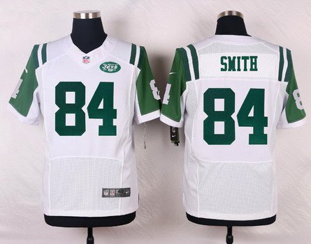 Men's New York Jets #84 Devin Smith White Road NFL Nike Elite Jersey