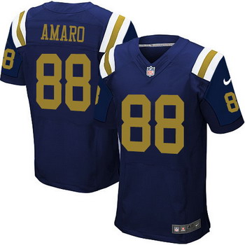 Men's New York Jets #88 Jace Amaro Navy Blue Alternate NFL Nike Elite Jersey