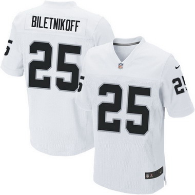 Men's Oakland Raiders #25 Fred Biletnikoff White Retired Player NFL Nike Elite Jersey