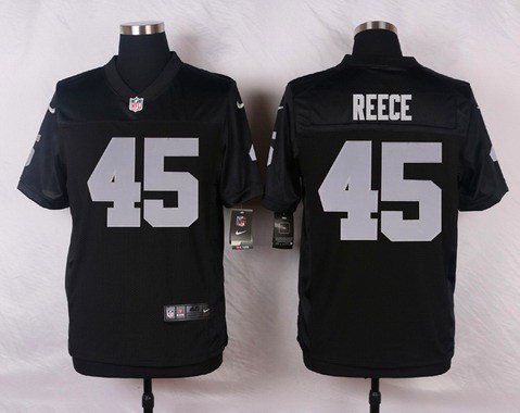 Men's Oakland Raiders #45 Marcel Reece Black Team Color NFL Nike Elite Jersey