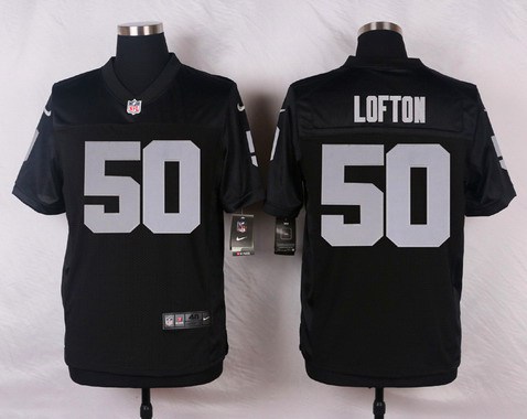 Men's Oakland Raiders #50 Curtis Lofton Black Team Color NFL Nike Elite Jersey