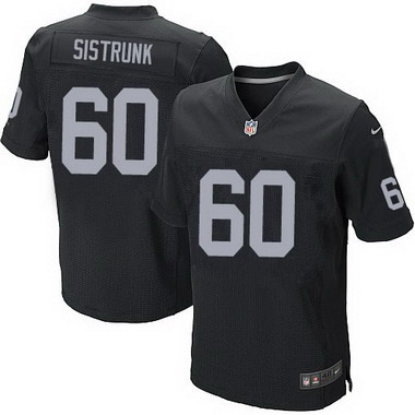 Men's Oakland Raiders #60 Otis Sistrunk Black Retired Player NFL Nike Elite Jersey