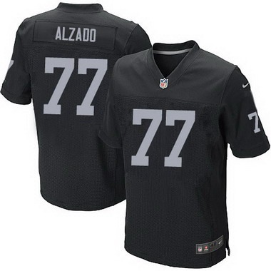 Men's Oakland Raiders #77 Lyle Alzado Black Retired Player NFL Nike Elite Jersey