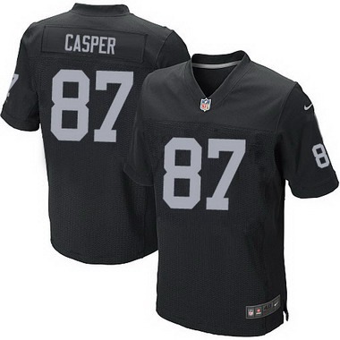 Men's Oakland Raiders #87 Dave Casper Black Retired Player NFL Nike Elite Jersey