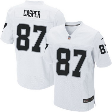 Men's Oakland Raiders #87 Dave Casper White Retired Player NFL Nike Elite Jersey