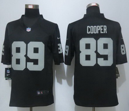 Men's Oakland Raiders #89 Amari Cooper Black Team Color NFL Nike Limited Jersey