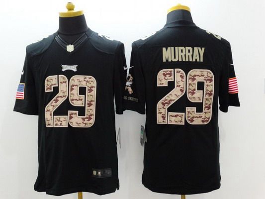 Men's Philadelphia Eagles #29 DeMarco Murray Black Salute To Service NFL Nike Limited Jersey