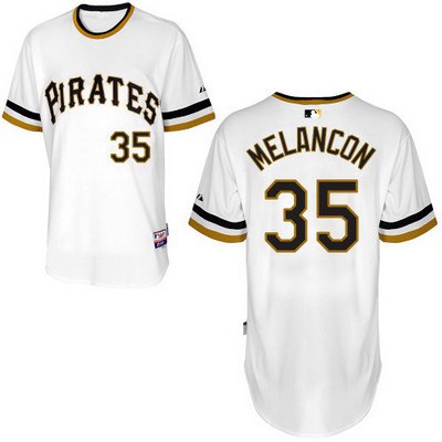 Men's Pittsburgh Pirates #35 Mark Melancon White Pullover Jersey