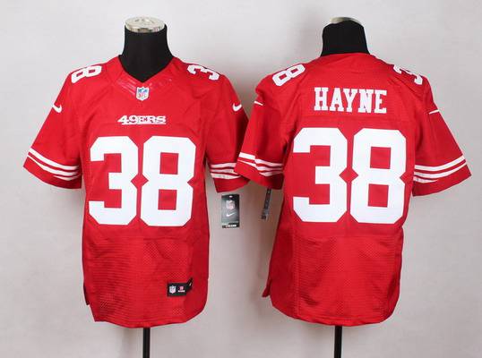 Men's San Francisco 49ers #38 Jarryd Hayne Nike Red Elite Jersey