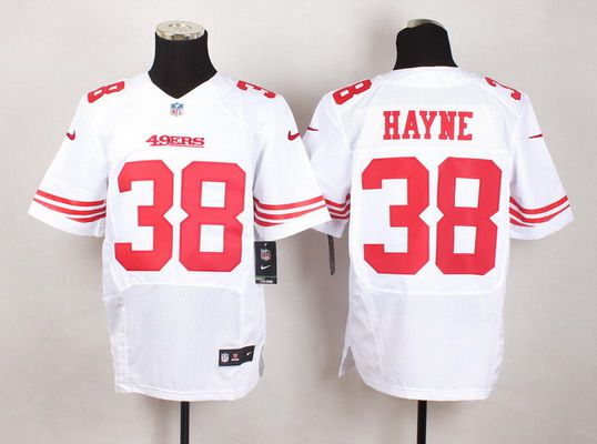 Men's San Francisco 49ers #38 Jarryd Hayne Nike White Elite Jersey