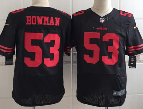 Men's San Francisco 49ers #53 NaVorro Bowman 2015 Nike Black Elite Jersey