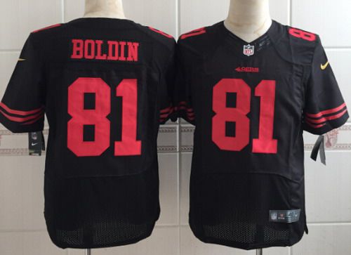Men's San Francisco 49ers #81 Anquan Boldin 2015 Nike Black Elite Jersey