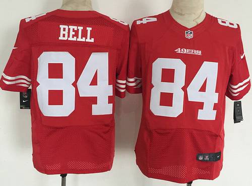 Men's San Francisco 49ers #84 Blake Bell Nike Red Elite Jersey