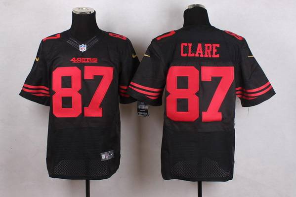 Men's San Francisco 49ers #87 Dwight Clark 2015 Nike Black Elite Jersey