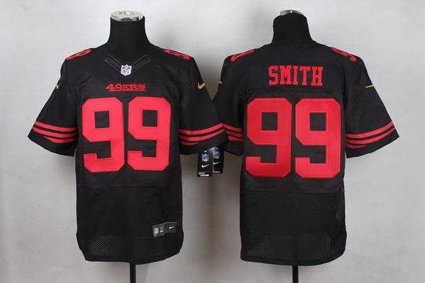 Men's San Francisco 49ers #99 Aldon Smith 2015 Nike Black Elite Jersey