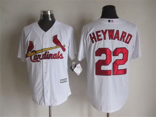 Men's St. Louis Cardinals #22 Jason Heyward Home White 2015 MLB Cool Base Jersey