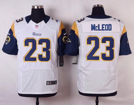 Men's St. Louis Rams #23 Rodney McLeod White Road NFL Nike Elite Jersey