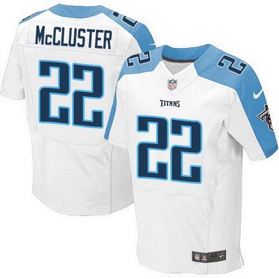 Men's Tennessee Titans #22 Dexter McCluster White Road NFL Nike Elite Jersey