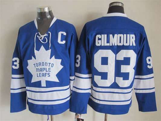 Men's Toronto Maple Leafs #93 Doug Gilmour 1966-67 Blue Third CCM Vintage Throwback Jersey