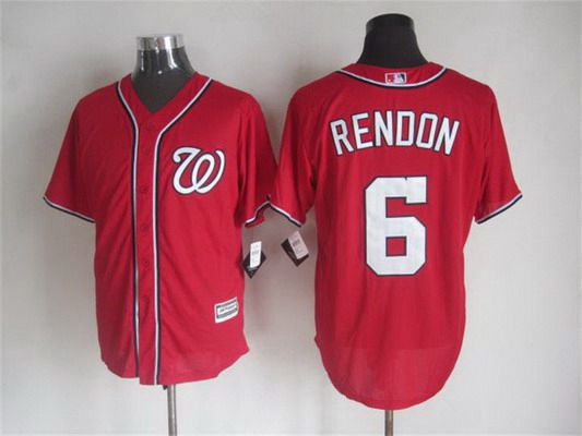Men's Washington Nationals #6 Anthony Rendon Alternate Red 2015 MLB Cool Base Jersey