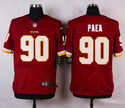 Men's Washington Redskins #90 Stephen Paea Burgundy Red Team Color NFL Nike Elite Jersey