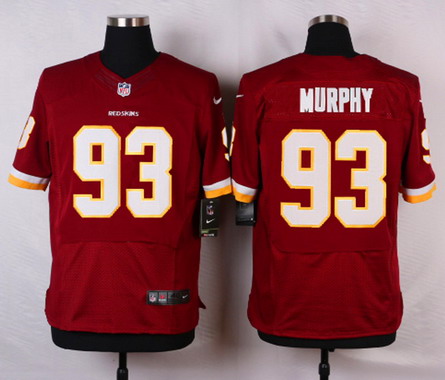 Men's Washington Redskins #93 Trent Murphy Burgundy Red Team Color NFL Nike Elite Jersey
