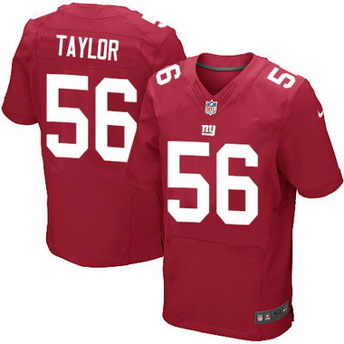 Men's York Giants #56 Lawrence Taylor Red Alternate NFL Nike Elite Jersey