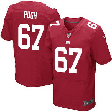 Men's York Giants #67 Justin Pugh Red Alternate NFL Nike Elite Jersey