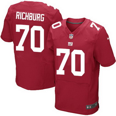 Men's York Giants #70 Weston Richburg Red Alternate NFL Nike Elite Jersey
