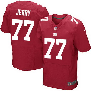Men's York Giants #77 John Jerry Red Alternate NFL Nike Elite Jersey