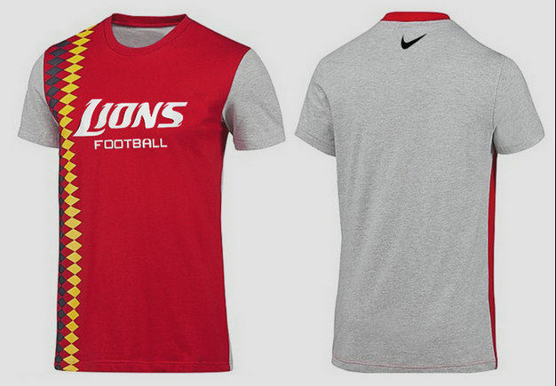 Mens 2015 Nike Nfl Detroit Lions T-shirts 38