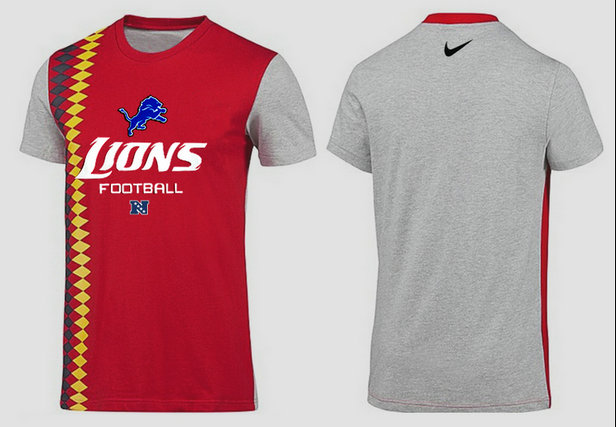 Mens 2015 Nike Nfl Detroit Lions T-shirts 66