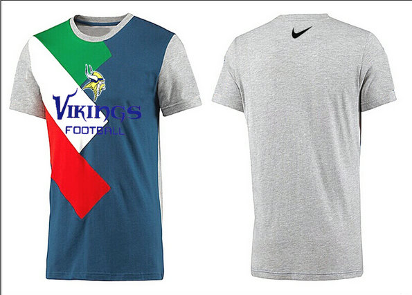 Mens 2015 Nike Nfl Minnesota VikingsT-shirts 42