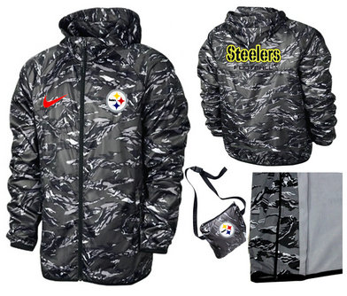 Mens Nike NFL Pittsburgh Steelers Jackets 9