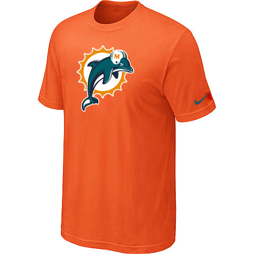 Miami Dolphins Sideline Legend Authentic Logo T-Shirt Orange