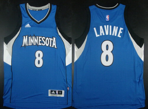 NBA Minnesota Timberwolves #8 Zach LaVine Revolution 30 Swingman 2014 New Blue Jersey