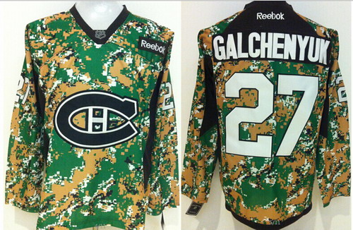 Montreal Canadiens #27 Alex Galchenyuk 2014 Camo Jersey