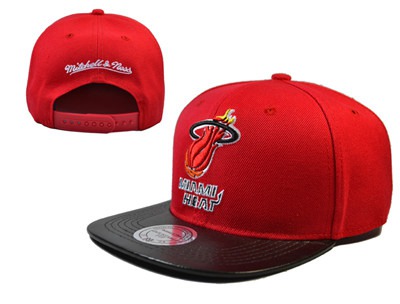 NBA Miami Heats Adjustable Snapback Hat LH 2136