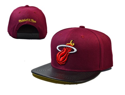 NBA Miami Heats Adjustable Snapback Hat LH 2139