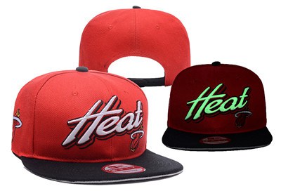 NBA Miami Heats Adjustable Snapback Hat YD160627122