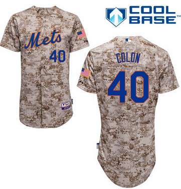 New York Mets #40 Bartolo Colon 2014 Camo Jersey