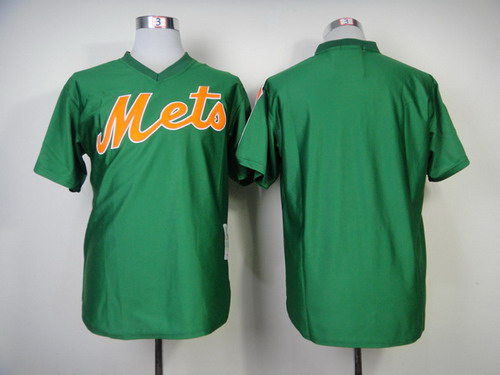 New York Mets Blank 1985 Green Throwback Jersey